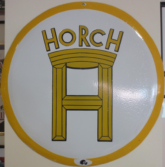 A Horch enamel sign