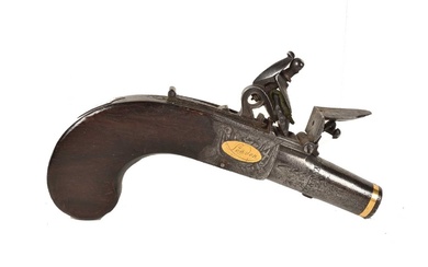 A Mid-19th Century Ketland & Co of London Flintlock Pocket pistol
