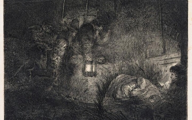 REMBRANDT VAN RIJN, The Adoration of the Shepherds: A Night Piece.