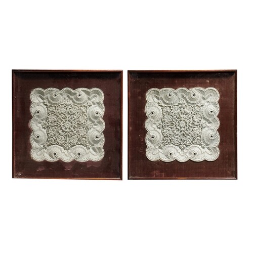 A PAIR OF FINELY CARVED ALABASTER RELIEFS, NORTHERN INDIA, P...
