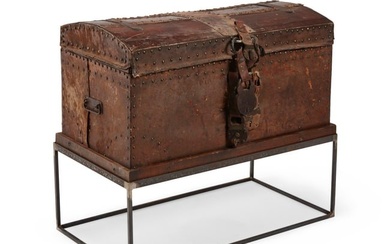 A Spanish Colonial wood trunk