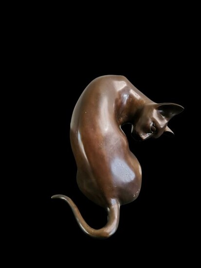 A. Tiot - Sculpture, cat