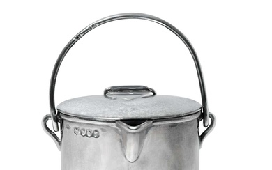 A Victorian Silver Novelty Cream-Pail by Jane Brownett, London, 1885, Retailed by Percy Edwards and Co., 71 Piccadilly, London