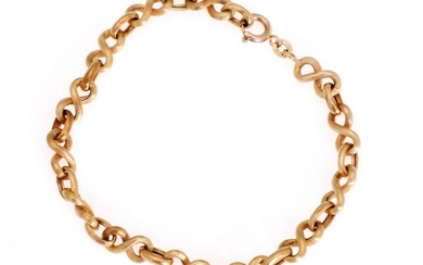 SOLD. A bracelet of 18k gold. Weight app. 5 g. L. app. 18.5 cm. –...