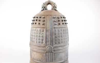A bronze bonsho (Temple bell), dated Meiji Year 38 (1905) April. - Bronze - Japan - Meiji period (1868-1912)