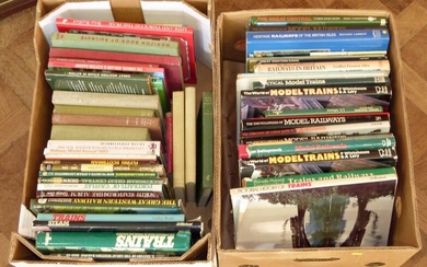 A collection of railway and model railway books