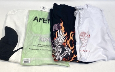 A group of t-shirts size M