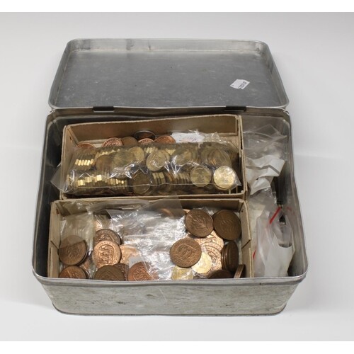 A large collection of Guernsey & Jersey coinage, comprising ...