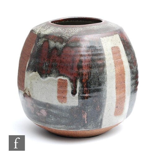 A later 20th Century studio pottery vase by Janet Leach, the...