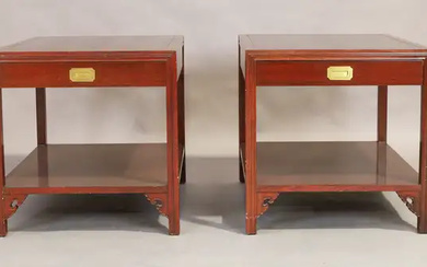 A pair of Chinese style side tables by Saridis, Greek, 20th century,...