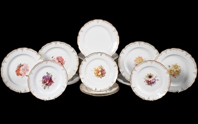 A set of eleven Berling (K.P.M.) plates, early 20th century,...