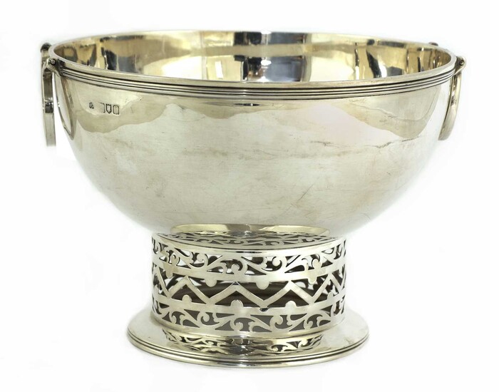A silver bowl