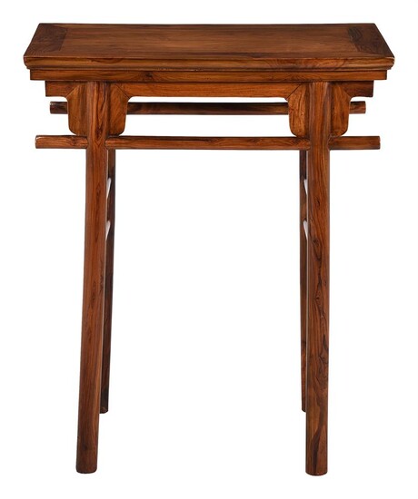 A small Chinese hardwood side table