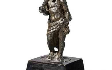 A small Italian bronze of Hercules, 17th century