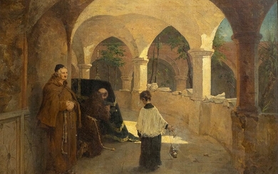 AGNES BöRJESSON Uppsala, 1827 - Alassio, 1900 Friars in...