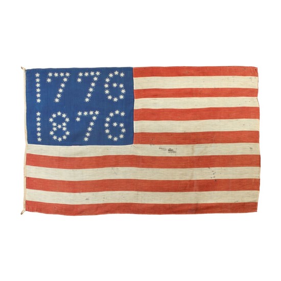 AMERICAN CENTENNIAL FLAG, CIRCA 1876