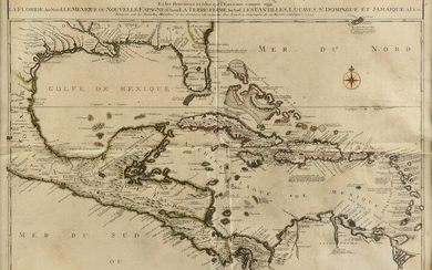 AN ANTIQUE MAP, "Le Golfe de Mexique," PARIS, 1717