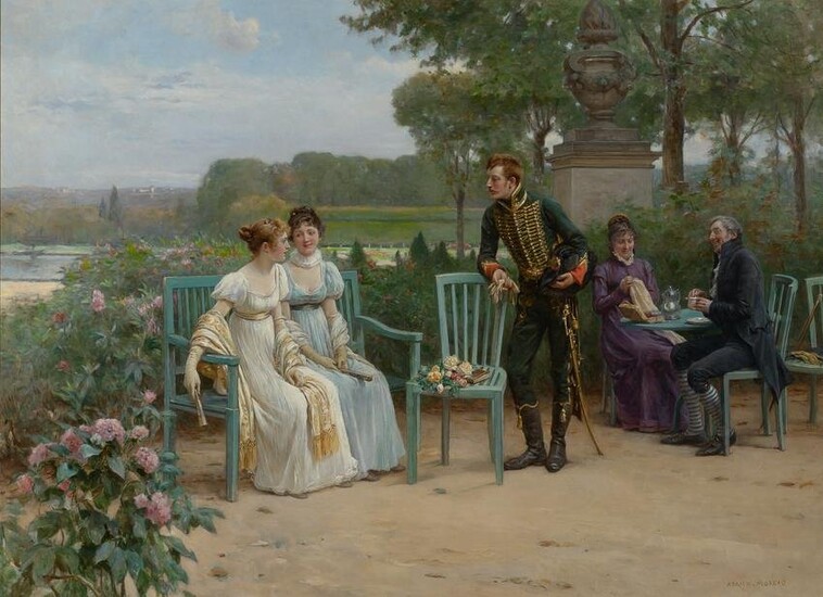 Adrien Moreau French, 1843-1906 La Demande en Marriage