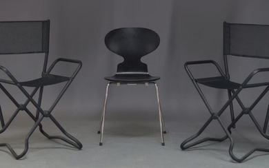 After Arne Jacobsen, an Ant chair produced by Fritz Hansen...