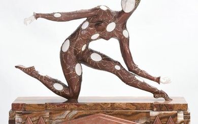 After Demetre Chiparus "Leotard Dancer" Art Deco Bronze