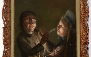 After Joseph Wright of Derby - Pastel