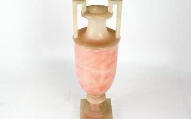 Alabaster Covered Urn, Drilled