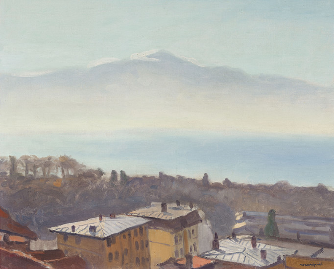 Albert Marquet (1875-1947), Les toits d'Ouchy et le Léman