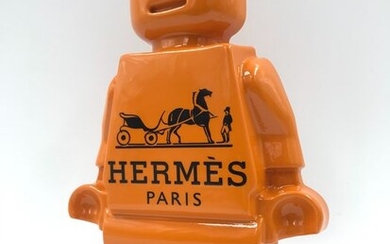 Alessandro Piano - Alter Ego Oscar Orange - SCULPTURE - LEGO Hermes Hermès Paris AlePianoArt