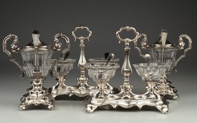 Alphonse Debain - Cruet set - .950 silver