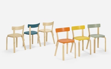 Alvar Aalto, Dining chairs model 69, set of six