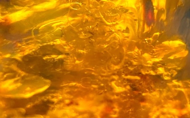 Amber - Chiapas Green Amber - First Quality - Free Form - 114 Grams - 93 mm - 73 mi