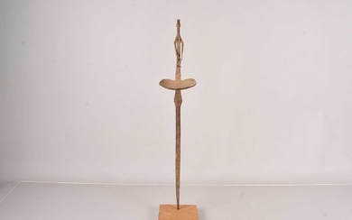 An African Ritual Iron Oil lamp