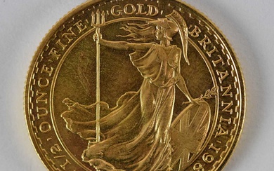 An Elizabeth II 1987 1/2 oz fine gold Britannia fifty...