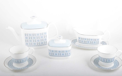 An extensive Royal Doulton bone china table service, Counterpoint pattern.