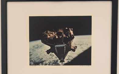 SOLD. An original NASA colour offset photograph from the Apollo 11 Mission in July 1969. – Bruun Rasmussen Auctioneers of Fine Art