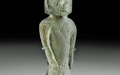 Anatolian Bronze Standing Soldier Figure
