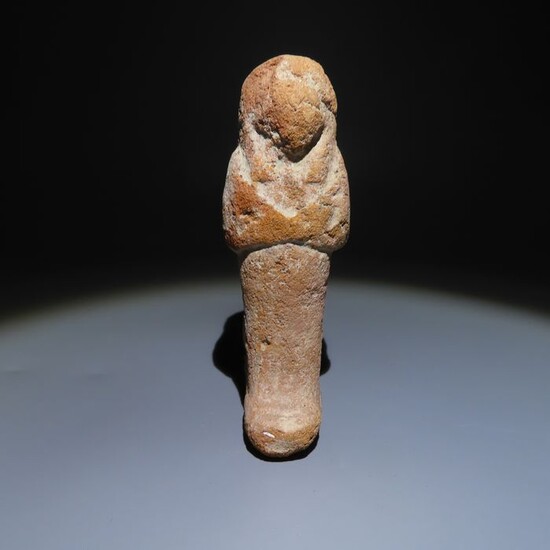 Ancient Egyptian Terracotta Shabti. Third Intermediate Period, 1070 - 650 BC. 10 cm H.Nice