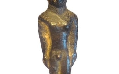 Ancient Greek Bronze Statuette of young Kouros around 600/400 before J.-C. - 8.1×1.9×1.2 cm