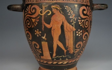 Ancient Greek Pottery Red figured large skyphos. TL test. Very refined. - (1)