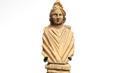Ancient Roman Bone Bust of a Lady, ex. Christie’s