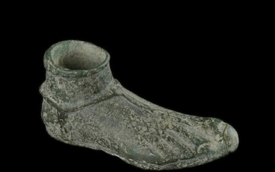 Ancient Roman Bronze sandalled Foot