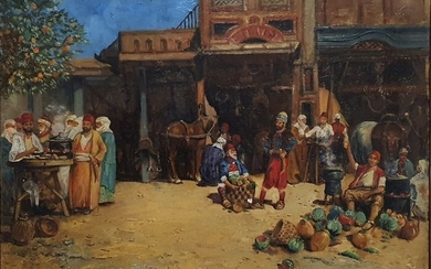 Anonimo, XIX secolo - Scena di vita orientale