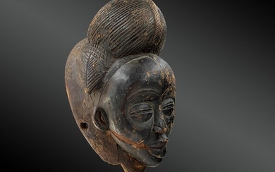 Anthropomorphic mask - Wood - Ikwara - Punu - Gabon