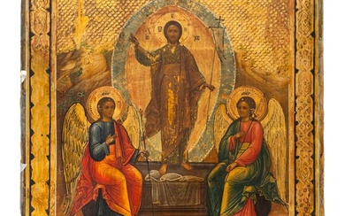 Antique Russian Resurrection Icon