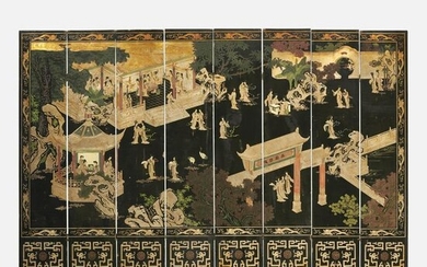 Asian, Eight panel screen