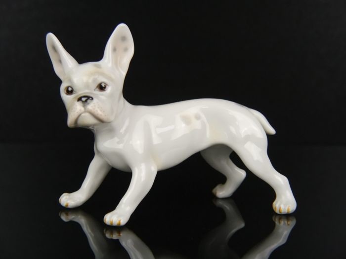 Augarten Wien - Figurine French Bulldog - 1st choice - Porcelain