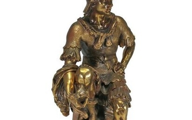 Auguste MOREAU (1834-1917) bronze sculpture