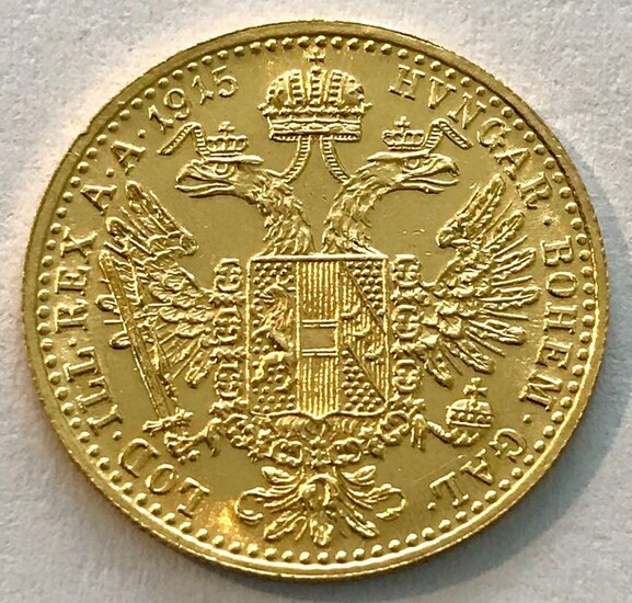 Austria - 1 Dukat 1915 (Restrike) - Franz Joseph I. - Gold
