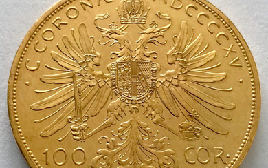 Austria - 100 Kronen 1915 - (Restrike) Franz Joseph I. - Gold