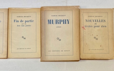 BECKETT, S. Murphy. Bordas, 1947 (= Les Éditions de Minuit, 1954). Owrps. (Spine and edges...